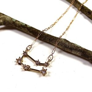 Gemini Necklace, Constellation, Zodiac, Astrology